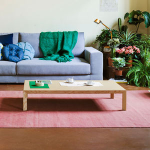 contemporary coffee table / wooden / ceramic / rectangular