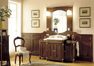 walnut washbasin cabinet