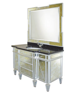 glass washbasin cabinet