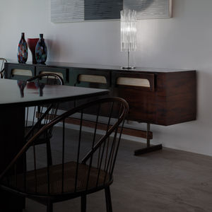 table lamp / contemporary / metal / glass