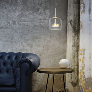 pendant lamp / contemporary / blown glass / incandescent