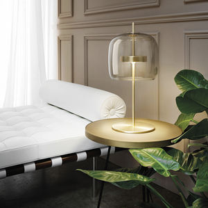 table lamp / contemporary / blown glass / LED