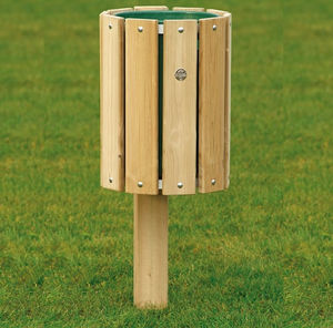 floor-standing trash can