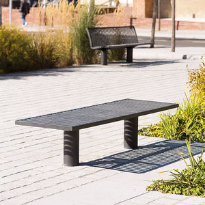 contemporary public bench