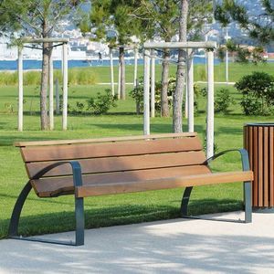 contemporary public bench