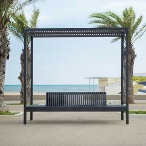 contemporary public bench