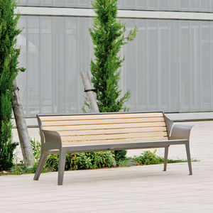 contemporary public bench