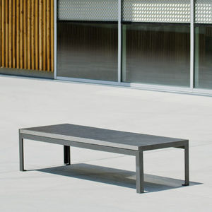 contemporary public bench