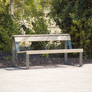 contemporary public bench