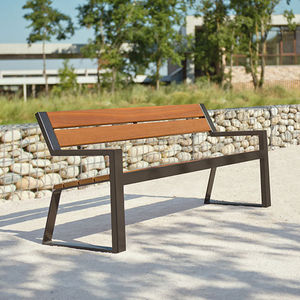 contemporary public bench