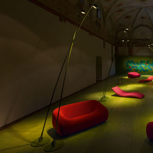 contemporary sofa / garden / fabric / polyester