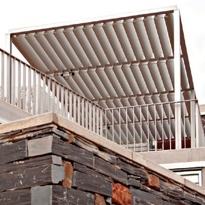 aluminum solar shading / for roofs / for shelters / horizontal