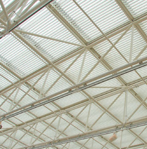 aluminum solar shading / for roofs / for shelters / horizontal
