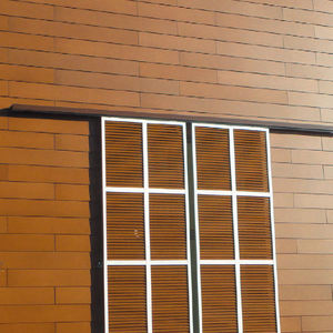 sliding shutters / fixed / wooden / for facades