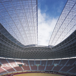 retractable roof metallic structure 1