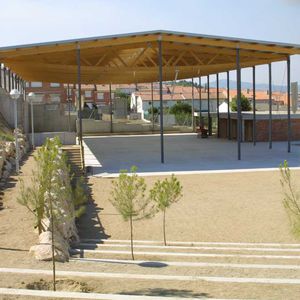 glulam wooden truss