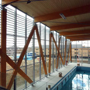 glulam wooden truss
