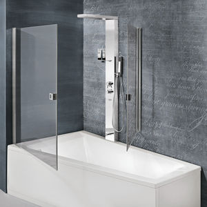 rectangular bathtub-shower combination