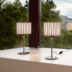 table lamp / contemporary / metal / glass