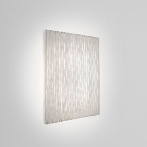 contemporary wall light / stainless steel mesh / LED / square