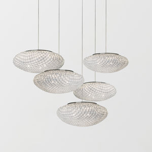 pendant lamp / contemporary / painted steel / stainless steel mesh