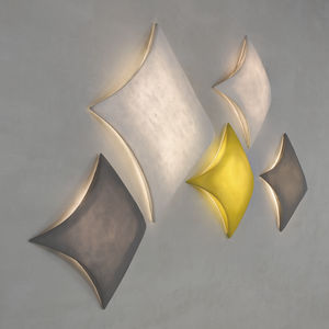 contemporary wall light / stainless steel mesh / LED / halogen