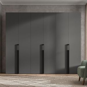 Contemporary wardrobe - URA - Arlex - lacquered wood / with swing doors