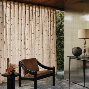 patterned sheer curtain fabric 1