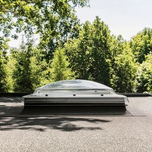 flat roof dome skylight