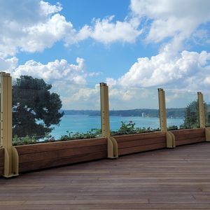 tempered glass railing