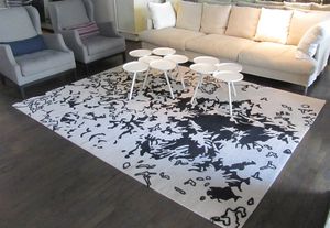 contemporary rug / patterned / wool / silk