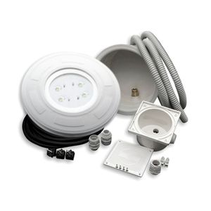 recessed floor light fixture / LED / round / flexible