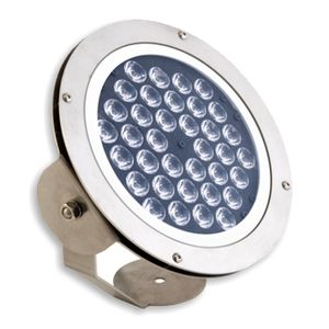 orientable light fixture / recessed floor / RGBW LED / round