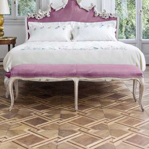 Louis XV style upholstered bench