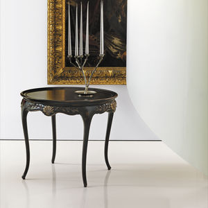 Louis XV style side table / beech / round