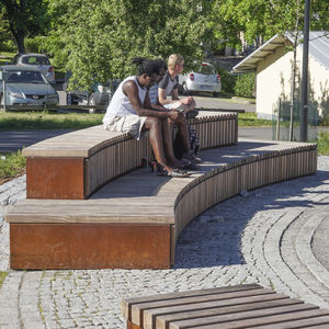 curved public bench 1