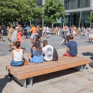 contemporary public bench 1
