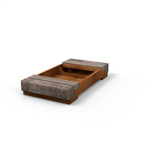contemporary public bench