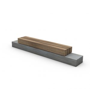contemporary public bench