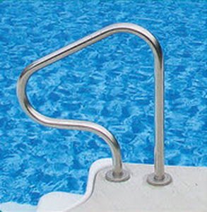 swimming pool hand rails bolt down