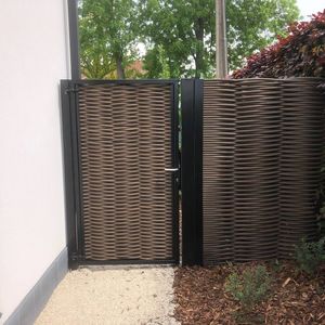 galvanized steel garden gate