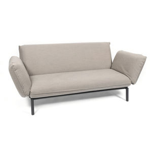 contemporary sofa / garden / fabric / stainless steel