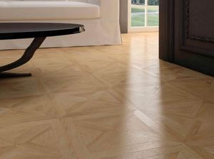 HDF laminate flooring / floating / wood look / for domestic use