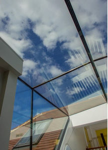 transparent glass panel