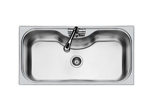 single-bowl kitchen sink