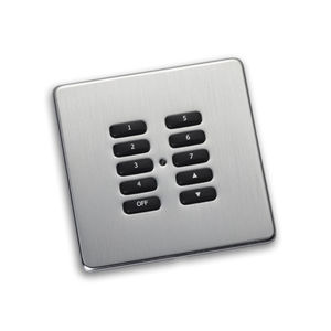 home automation system control keypad / for lighting / wall-mounted / wireless