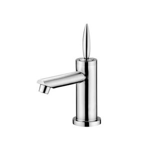 washbasin mixer tap / chromed metal / chrome-plated brass / bathroom