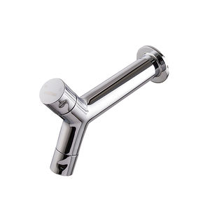 washbasin mixer tap / built-in / chromed metal / bathroom