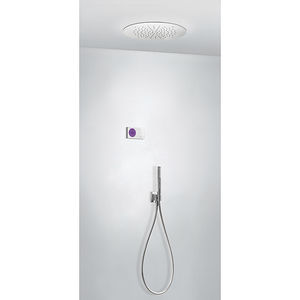 recessed wall shower set / recessed ceiling / contemporary / with hand shower