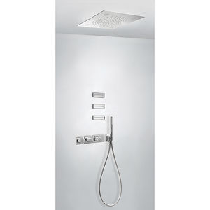 recessed wall shower set / recessed ceiling / contemporary / with hand shower
